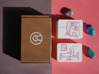 daily routine cards with girl - sunnycards 1